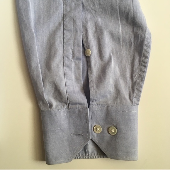 Hugo boss dress shirt 100% cotton light blue button down long sleeve 15.5 pa0189 - Picture 6 of 6